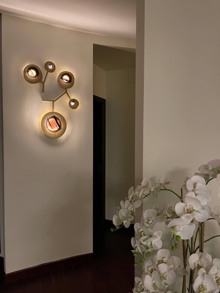 Poppy Obsidian Wall Sconce
