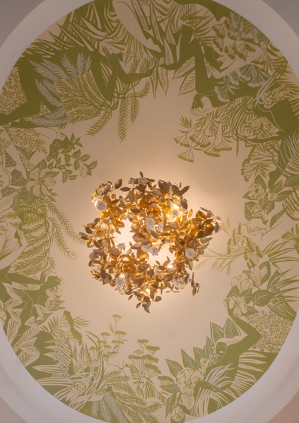 Nuage de Feuilles Chandelier (view from below)