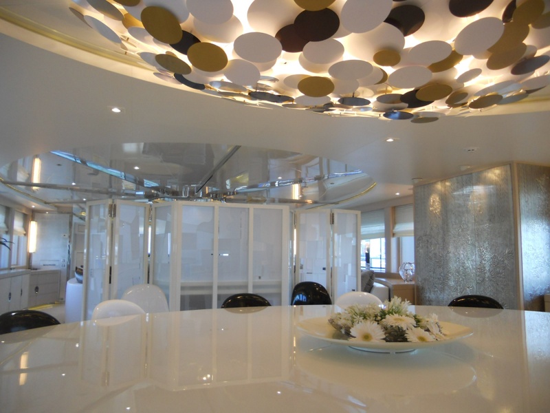 Yacht ceiling light, Pastilles collection, Art et Floritude