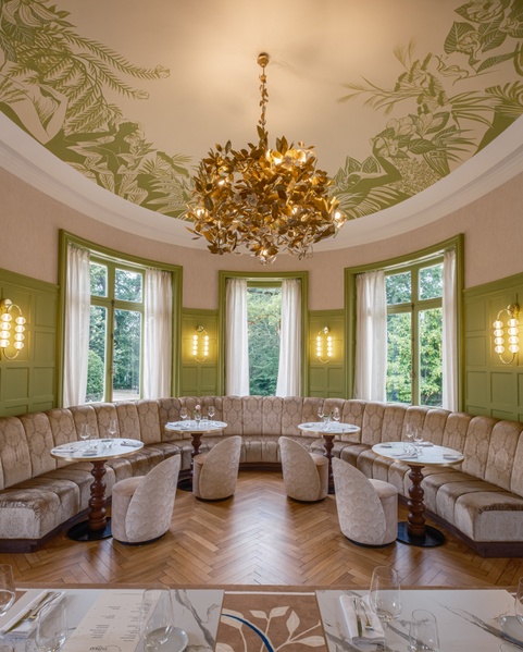 Nuage de Feuilles  Chandelier