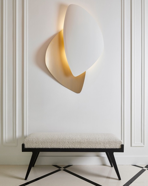 Double-Galet Geant Wall Light