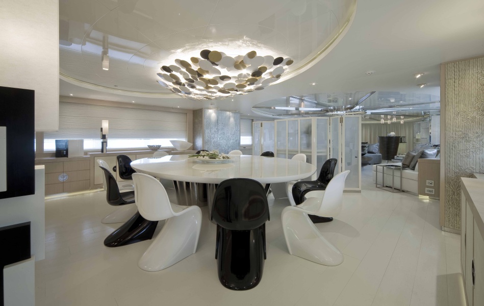 Yacht ceiling light, Pastilles collection, Art et Floritude