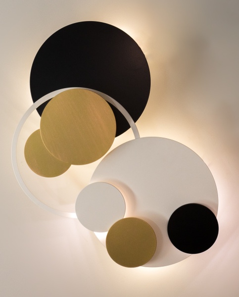 Eclipse wall light (discs and rings)