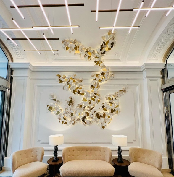 Fusion light sculpture, wall and ceiling